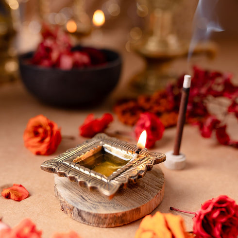 Samskara Home Kiran Brass Diya